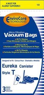 Eureka Paper Bag Style T 3Pk Micro Filtration Envi