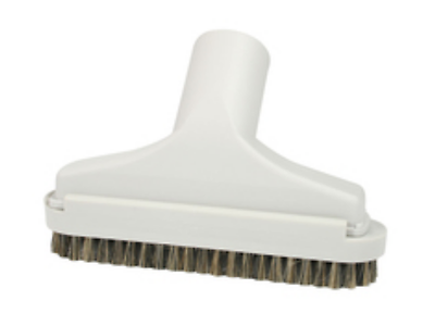 Central Vacuum Built In Vacuum Two Piece Upholstery Tool with Natural Bristles in Oyster White-Gray