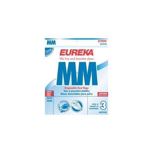 EUREKA 60295C6 Style MM Disposable Dust Bags w/Allergen Filtration for SC3683A/B, 3/PK, 6PK/CT