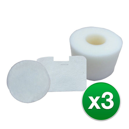 Replacement Vacuum Filter for Shark F657 / Foam & Felt Filter (3 Pack)