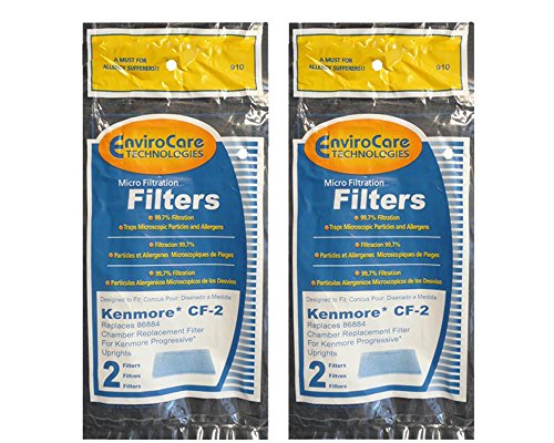 2 Kenmore CF2 Foam Safety Vacuum Cleaner Filters Set Upright Progressive