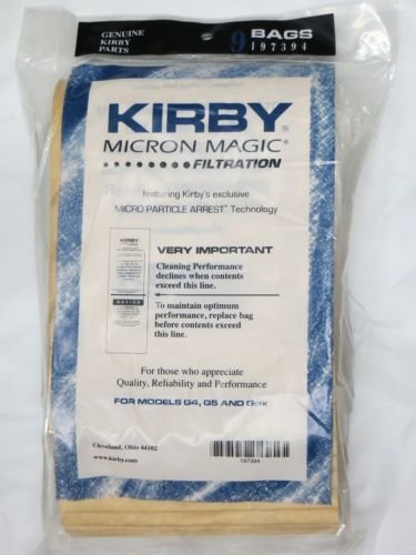 Genuine Vacuum Bag for Kirby 197394A(9 Bags) Kirby Bag 197394A