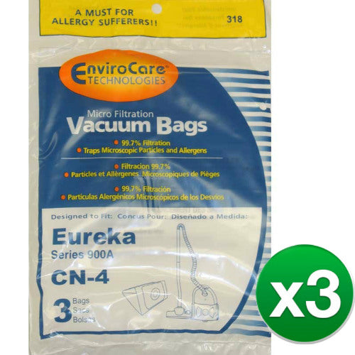 Replacement Vacuum Bag for Envirocare 68937 - 318 3-Pack Replacement Vacuum Bag