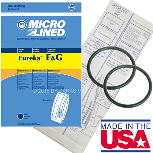 100 Bags for Eureka Style F&G Vacuum Cleaner F G Sanitaire Commercial + 20 Belts