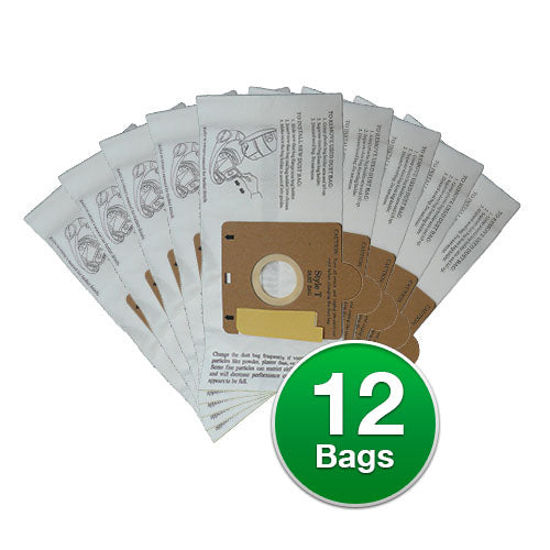 Envirocare style T Bags Eureka Canister Vacuum Cleaner 970 972 Model (4 PACK)