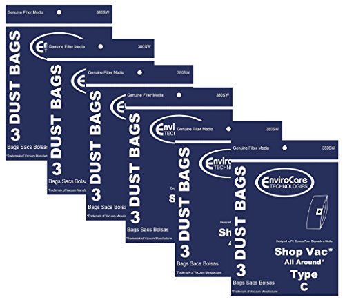 18 ShopVac Type C #9066900 Wet/Dry Vacuum Bags Shop Vac
