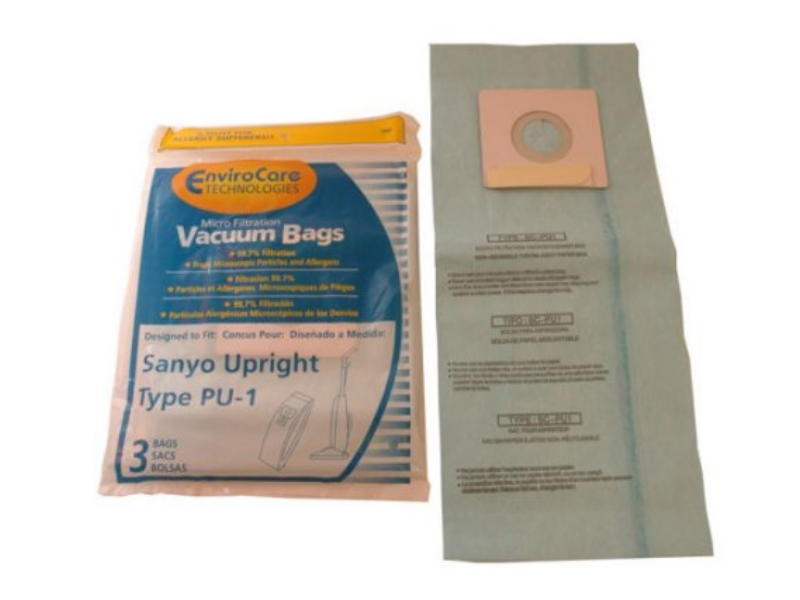 Sanyo Style PU-1 SC-PU1 Upright Vacuum Bags Micro Allergen Filtration 160 Type [Single Loose Bag]