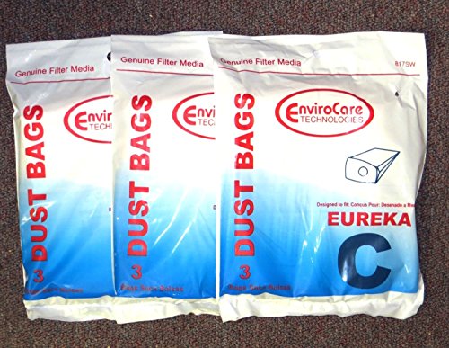 EnviroCare Replacement Vacuum Cleaner Dust bags Designed to Fit Eureka Type C Mighty Mite Canisters 9 bags