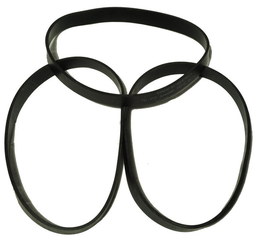 Sharp Upright Vacuum Cleaner Belt, Type BU3, DVC Generic Brand, designed to fit Sharp Upright Vacuum Cleaners, 3 belts in pack