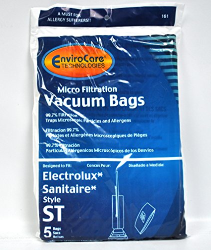 EnviroCare Generic 5 Pack Electrolux Sanitaire Paper Vacuum Bags Style ST