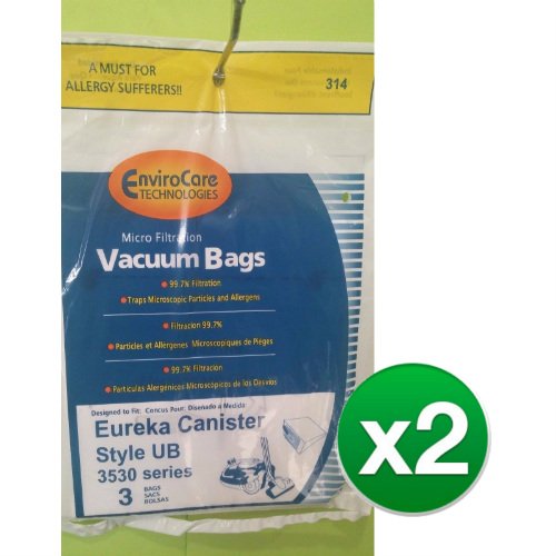 EnviroCare Replacement Vacuum Bag for 61240-12 / 314 / Style UB (2 Pack)