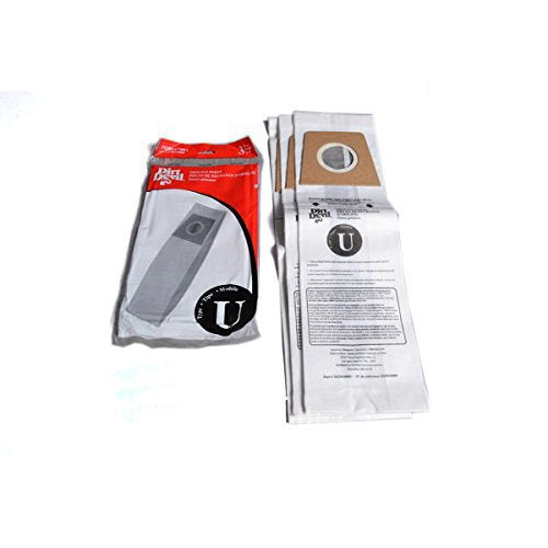 Dirt Devil Type U 3 Pak Vacuum Bags - 3920047001,white