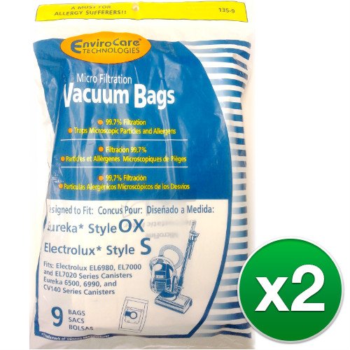 EnviroCare Replacement Vacuum Bag for EL200B / Type S / 135 (2 Pack)