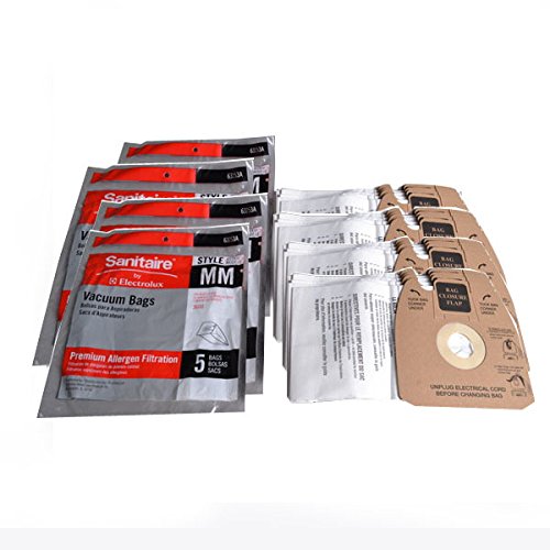Top Vacuum Parts TVP Style MM Premium Allergen Filtration Bags 63253 Includes 20 Bags