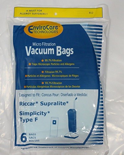 ANDRWW RICCAR SUPRALITE/Simplicity Type F Bags 6 Pack
