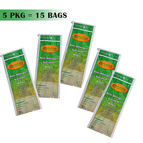 15 Hoover Platinum Handheld Canister Type - I, Anti-Allergen Vacuum Hepa Bags Part A891