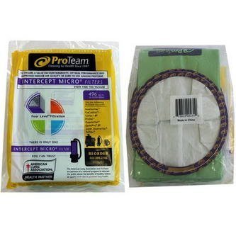 ProTeam Tailvac Backpack Micro Filtration 6 qt / 6.6 L, Paper Bags 10Pk Genuine Part # 100431 by Proteam