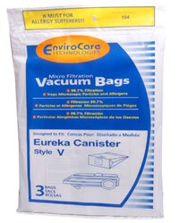 EnviroCare Technologies Eureka Canister Style V Micro-Filtration Vacuum Bags