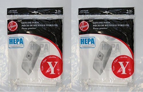 Hoover WindTunnel Y HEPA Pleated Vacuum Filter Bags 4 pack AH10040 902419001