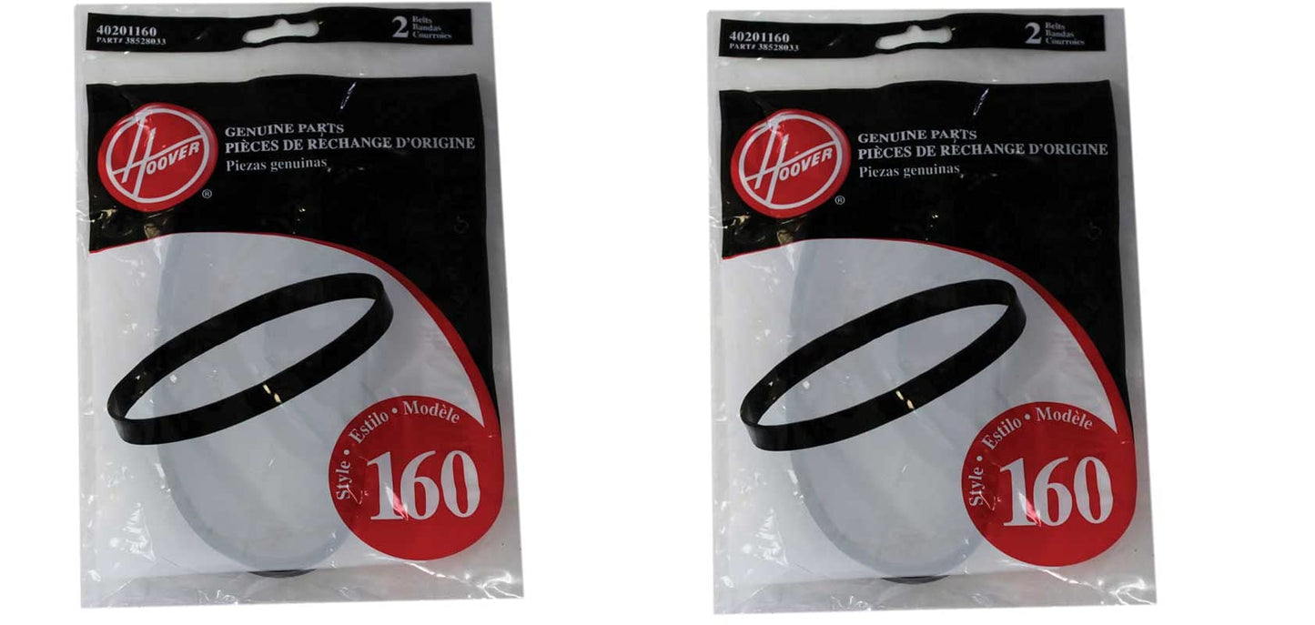 Hoover 40201160 Windtunnel Agitator Belts, 38528033 2 Per Package, 2 per Package, 2 Pack