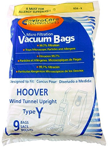 Replacement Vacuum Bags for Hoover Vacuum Cleaners Using Type Y - Designed to fit Vacuum Bags for Nutone Vacuums using Type Y Vacuum Bag - 18 Bag Package