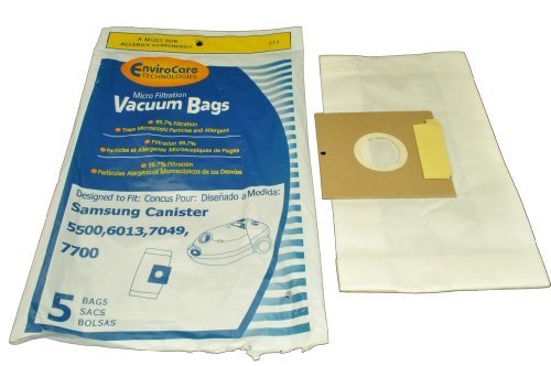 SAMSUNG Generic Envirocare Canister Vacuum Cleaner Bags VP-50 SMR-1410