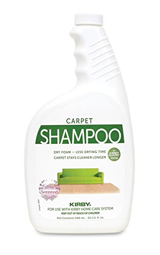 Kirby Shampoo & Stain Carpet Shampoo-Rug Remover & Odor Eliminator, Smell Neutralizer Solution-Remove Dog and Cat Stains, 32oz, Packing may Vary