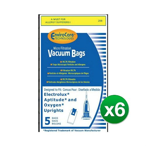 EnviroCare Replacement Vacuum Bag for 61525 / 208 / 61525-12 (6 Pack)