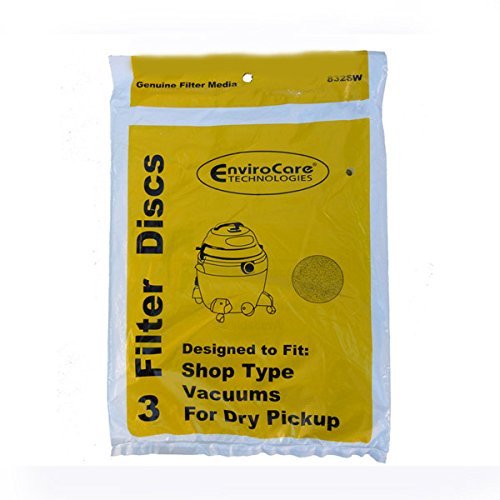 Replacement Part For Shop Vac Utility Wet/Dry Vacuums Washable Reusable 3 Filters # 832SW