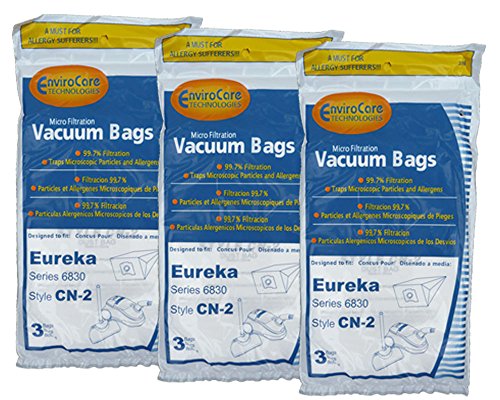 9 Eureka CN-2 Microfiltration Vacuum Cleaner Bags 6830