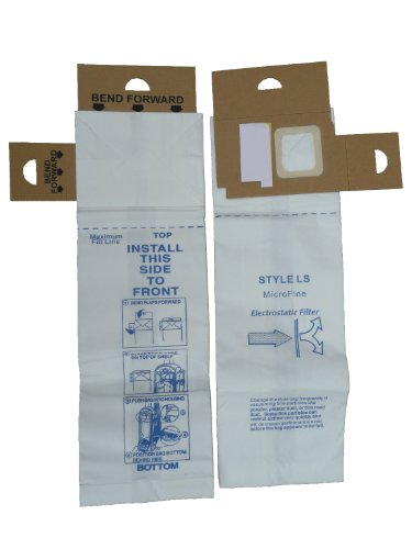 EnviroCare Replacement Vacuum Bags for Eureka Type LS 5700 and 5800 Series Uprights 12 Bags