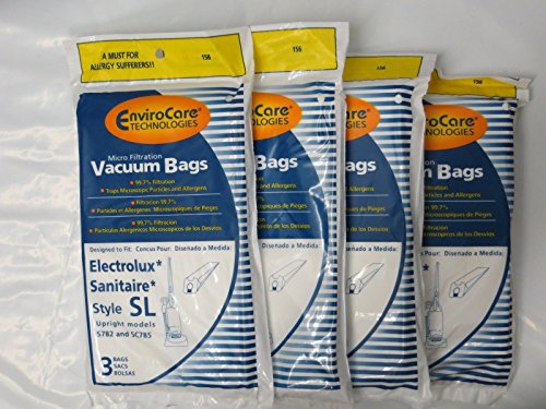 EnviroCare 12 Allergy Bags for Eureka & Sanitaire Vacuum Style SL