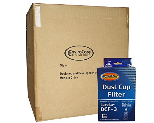 (12) Eureka Series 5700 5800 Pleated Dust Cup Lite Speed Type DCF 3 Hepa Bagless Upright Vacuum, Litespeed Whirlwind, Sanitaire, 922 62136, 61830A, 61825