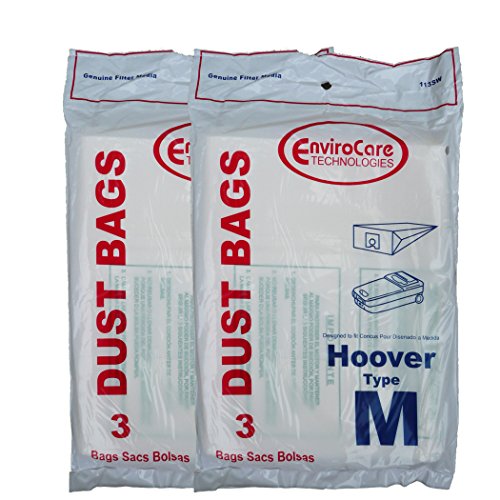 6 Hoover Type M Dimension Canister Vacuum Cleaner Bags