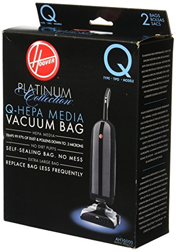 Hoover Platinum Type-Q HEPA Filter Vacuum Cleaner Bag, Part 902419001, for Upright UH30010COM, Pack of 2, AH10000, 2 Count