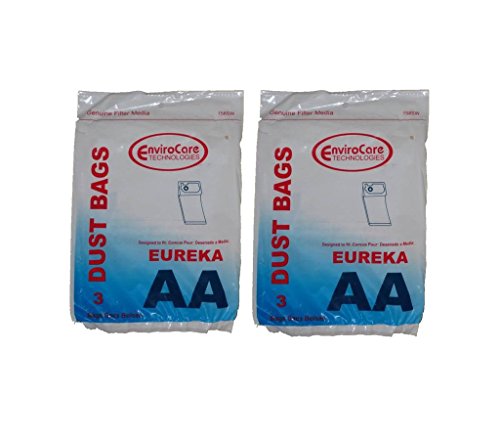 EnviroCare 6 Eureka Style AA 58623 Upright Vacuum single ply Bags Sanitaire