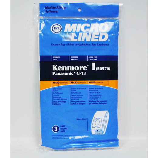 Kenmore I 50570 609315 Micro Allergen Vacuum Cleaner Bags by DVC Made in USA