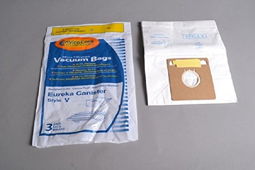 EUREKA Canister Vacuum Micro Filtration Type V Paper Bags 3Pk Generic Part # 154