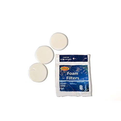 Shark SV800 Cordless Stick Vacuum Filter Dust Cup 3PK # F648, XF800W by EnviroCare