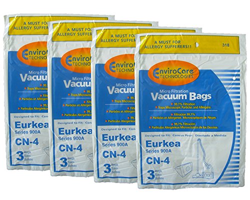 12 Eureka 900A PowerForce Microfiltration CN4 Canister Vacuum Cleaner Bags