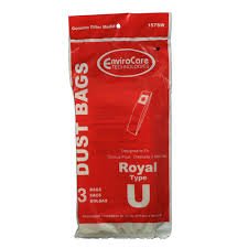 Dirt Devil Upright Type U Paper Bags 3PK Envirocare Part # 157SW