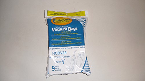 Envirocare Replacement for Hoover Windtunnel Upright Micro Filter Type Y Bags 9 Pk Generic Part 8569