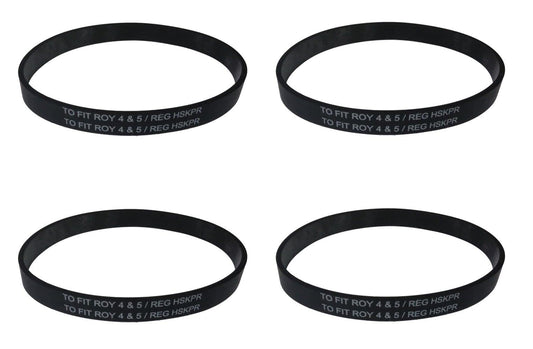 PIATAS OLE Belt for Dirt Devil - 4 Vacuum Belts Type 4, 5 Featherlite, Vision