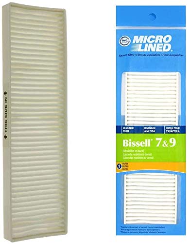 DVC Micro-Lined Replacement Filter 32076 Fit Bissell Upright Vacuums Style 7, Style 9 - 1 Filter
