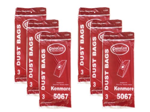 18 Kenmore 5067 Type X Upright Vacuum Cleaner Bag Model #11632265 11632275 11634510, Sears 50678, 11634610 34612 34695