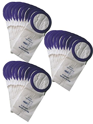 EnviroCare 30 10 Quart Back Pack Bags Compatible with/Replacement for Proteam #100331 Super MegaVac CoachVac Sandia Windsor