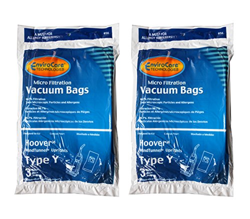 EnviroCare Hoover Type Y Tempo Microfiltration Anti-Allergen Upright Vacuum Cleaner Bags (2)