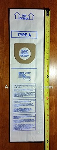 Hoover Type A MicroFiltration Anti-Bacterial Vacuum Cleaner Bags w/Closure / 3 individual bags - Generic Replacement for OEM 4010001A