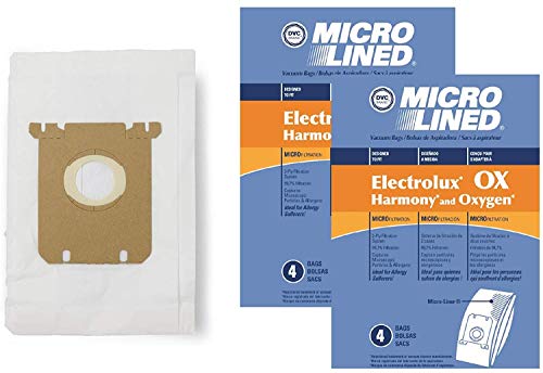 DVC Micro-Lined Paper Replacement Bags Fit Eureka, Electrolux, Sanitaire Style OX, Style S, 61230F - 8 Bags