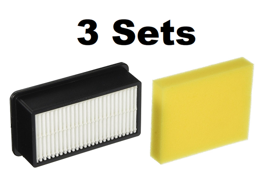 3 Filter Packs for Bissell 1008 with 203-2662 & 203-2663 Filters 8531, 2412